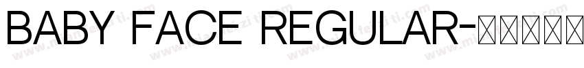 baby face regular字体转换